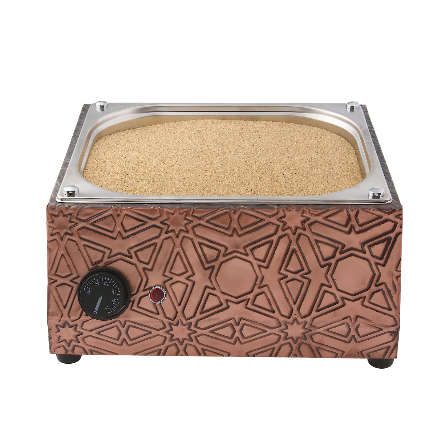 Ella Home - Authentic Turkish Copper Electric Hot Sand Med Coffee Maker Heater Machine 110V - 220V + 5 Size Turkish Coffee Pot