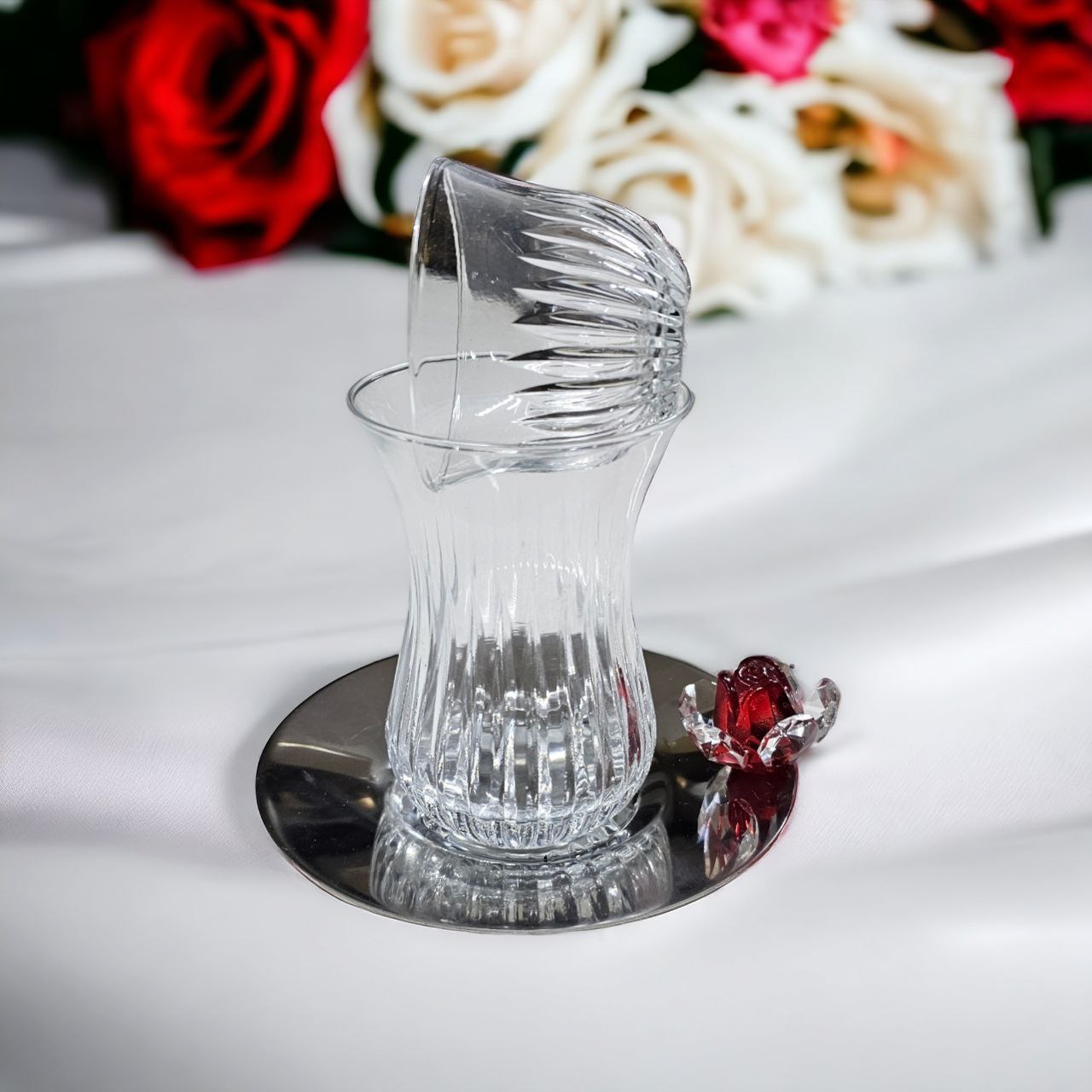 Traditional Turkish Tea & Arabic Coffee Glass Set – 18 Pcs for 6 Persons | Gift & Serving Set