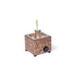 Tulip Home - Traditional Copper Turkish Heating Sand Coffee Maker Square Geometrical Design Machine 110~230 Volt With Pot