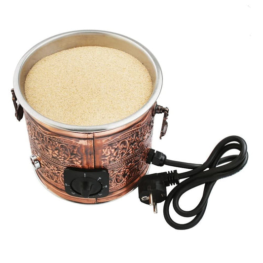 Authentic Turkish Copper Sand Coffee Maker - Electric Heater Machine, Arabic Coffee Set (1 Pack)