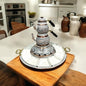 Patterned Turkish Copper Tea and Breakfast Set