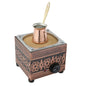 Tulip Home - Traditional Authentic Turkish Trend Design Copper Rectangle Electric Hot Sand Small Coffee Maker Heater Machine 110V - 220V