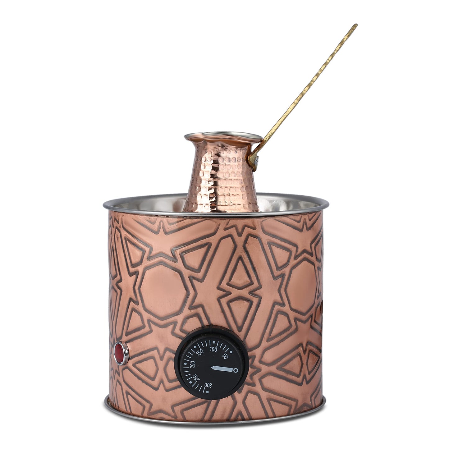 Ella Home - Traditional Authentic Turkish Copper Electric Hot Sand Small Coffee Maker Heater Machine 110V - 220V + Turkish Coffee Pot and Coffee as Gift