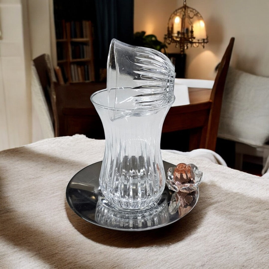 Traditional Turkish Tea & Arabic Coffee Glass Set – 18 Pcs for 6 Persons | Gift & Serving Set