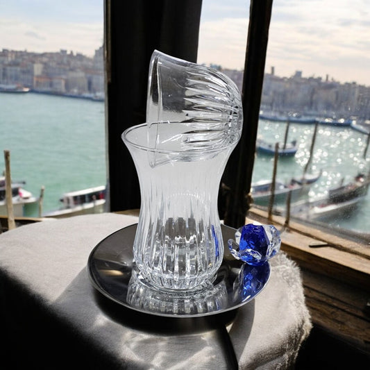 Traditional Turkish Tea & Arabic Coffee Glass Set – 18 Pcs for 6 Persons | Gift & Serving Set