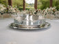 Elegant Silver-Coated Copper Serving Platter – Luxurious Design for Special Occasions
