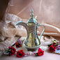 Silver-Plated Arabic Coffee Pot – Traditional Brass Dallah