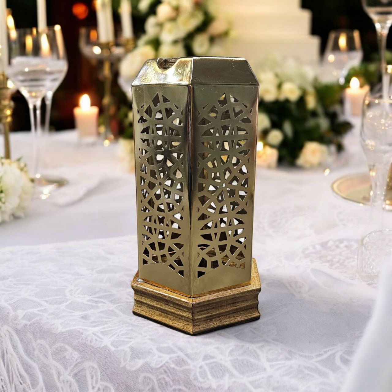 Luxury Engraved Turkish Brass Incense Burner